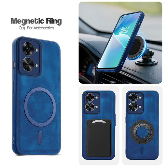 Cushion Grip Leather Case for OnePlus Nord 2T 5G