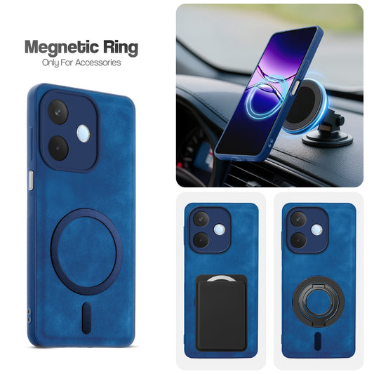 Cushion Grip Leather Case for Oppo A5 Pro 5G