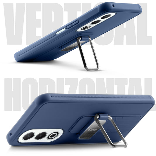 Premium Silicone Case with Metal Kickstand and Camera Protection Back Cover For Oppo K12x 5G