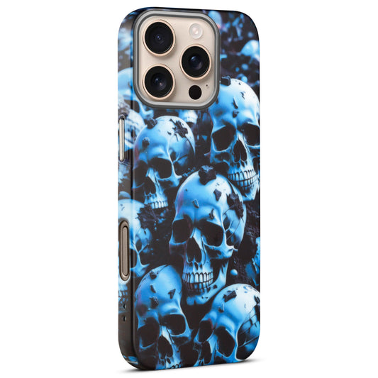 Nightfall Skull Cluster Design With Hard Back Case For Apple iPhone 16 Pro