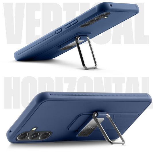 Premium Silicone Case with Metal Kickstand and Camera Protection Back Cover For Samsung A54 5G