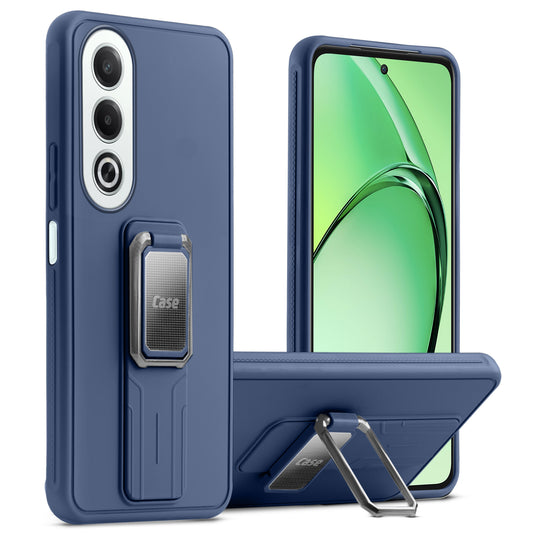 Premium Silicone Case with Metal Kickstand and Camera Protection Back Cover For Oppo K12x 5G