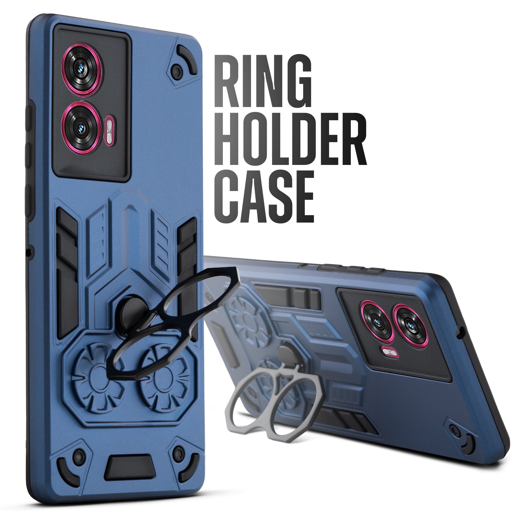 Heavy Duty Shockproof Case with Reinforced Corners for Motorola Moto Edge 50 Fusion 5G , Soft Cushioning & Camera Protection