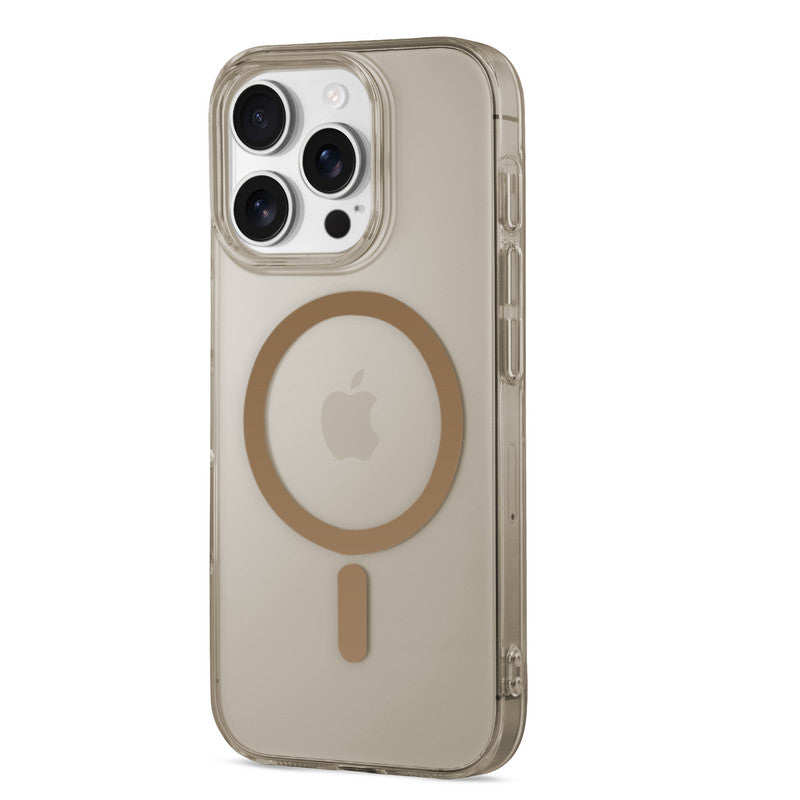 Colored Transparent Anti-Yellowing Wireless Charging Support Case For Apple iPhone 15 Pro Max