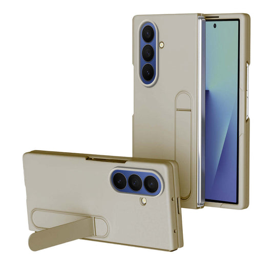 Solid Matte Finish Cover for Samsung Z Fold 7 with Integrated Stand for Hands Free Use