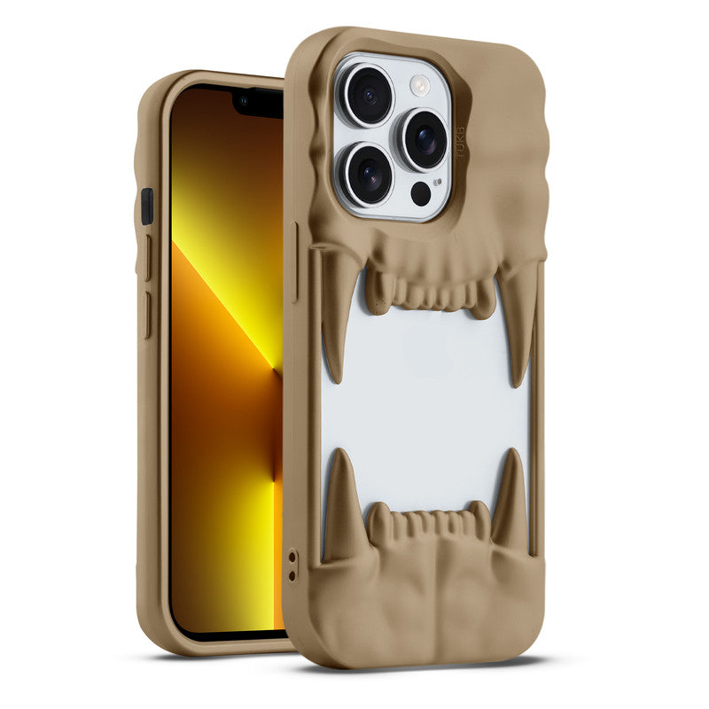 3D Tiger Fang Back Case for Apple iPhone 13 Pro Max, A Wild and Fearless Vibe