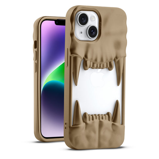 3D Tiger Fang Back Case for Apple iPhone 14 Plus, A Wild and Fearless Vibe