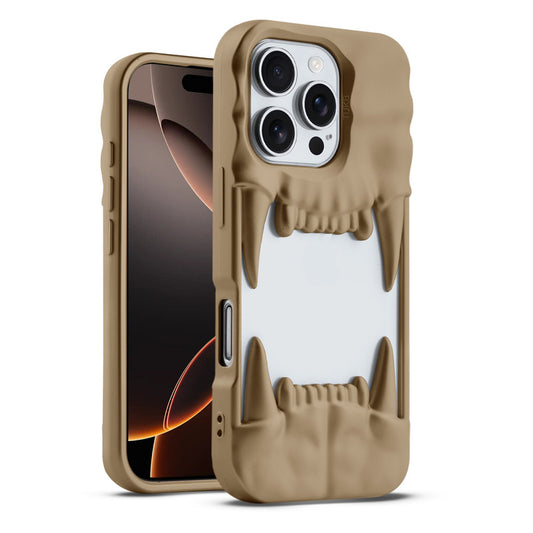 3D Tiger Fang Back Case for Apple iPhone 16 Pro, A Wild and Fearless Vibe