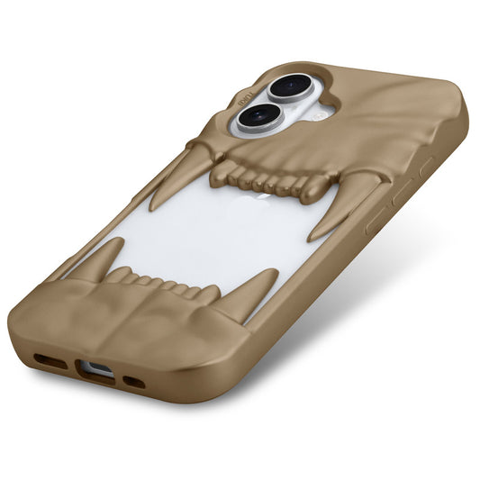 3D Tiger Fang Back Case for Apple iPhone 16, A Wild and Fearless Vibe