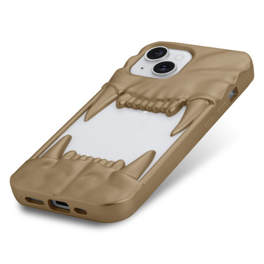 3D Tiger Fang Back Case for Apple iPhone 15, A Wild and Fearless Vibe