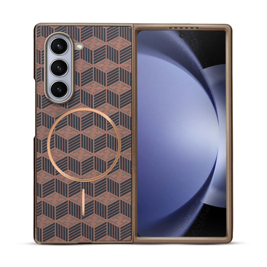 Flexible TPU Back Cover for Samsung Z Fold 5 with MagSafe Support & Unique Printed Designs