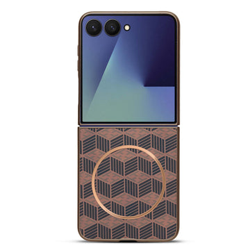 Flexible TPU Back Cover for Samsung Z Flip 7 with MagSafe Support & Unique Printed Designs