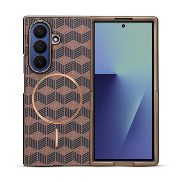 Flexible TPU Back Cover for Samsung Z Fold 7 with MagSafe Support & Unique Printed Designs