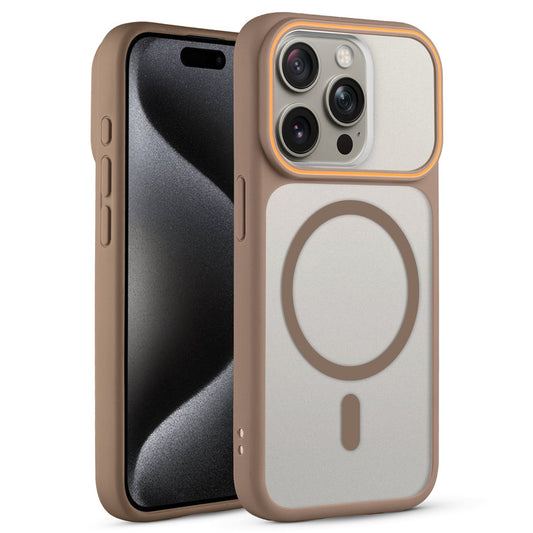 Premium MagSafe Case for Apple iPhone 15 Pro with Frosted Back, Soft Silicone Edges & Raised Camera Protection