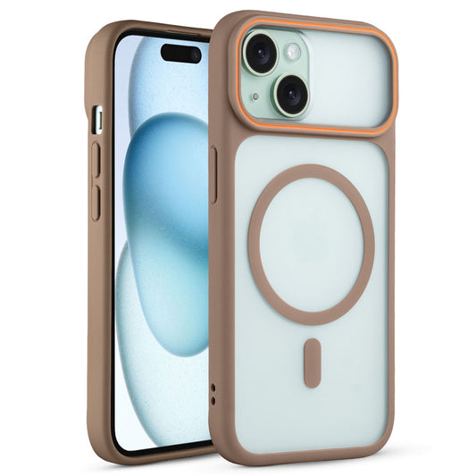 Premium MagSafe Case for Apple iPhone 15 with Frosted Back, Soft Silicone Edges & Raised Camera Protection