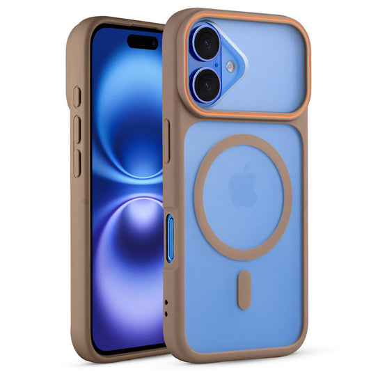 Premium MagSafe Case for Apple iPhone 16 with Frosted Back, Soft Silicone Edges & Raised Camera Protection