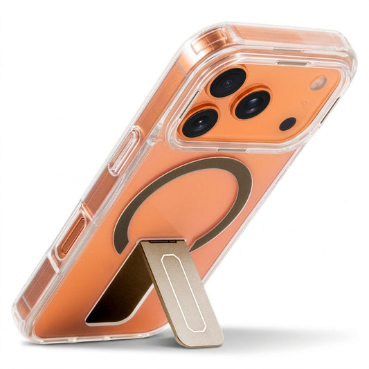 Clear Case with Kickstand & Wireless Charging Support For Apple iPhone 17 Pro