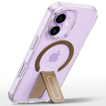 Clear Case with Kickstand & Wireless Charging Support For Apple iPhone 17