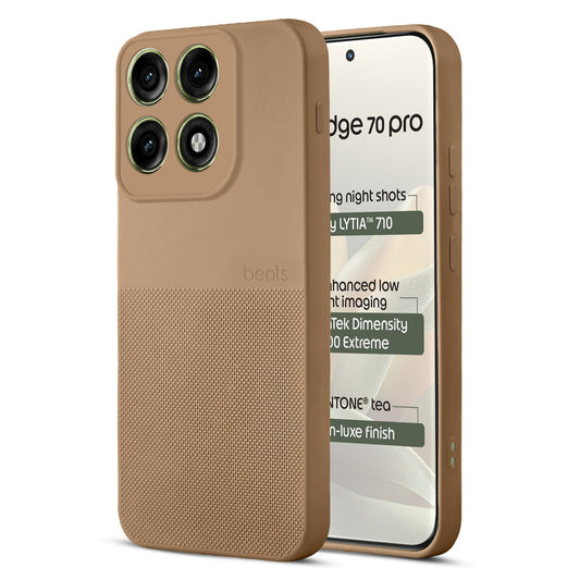 Durable Silicone Matte Back Cover with Textured Grip & Raised Camera Edges for Motorola Moto Edge 70 Pro 5G