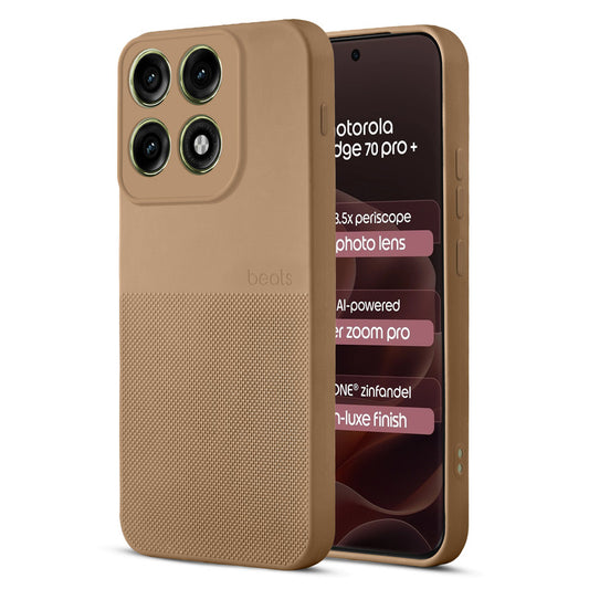 Durable Silicone Matte Back Cover with Textured Grip & Raised Camera Edges for Motorola Moto Edge 70 Pro Plus 5G