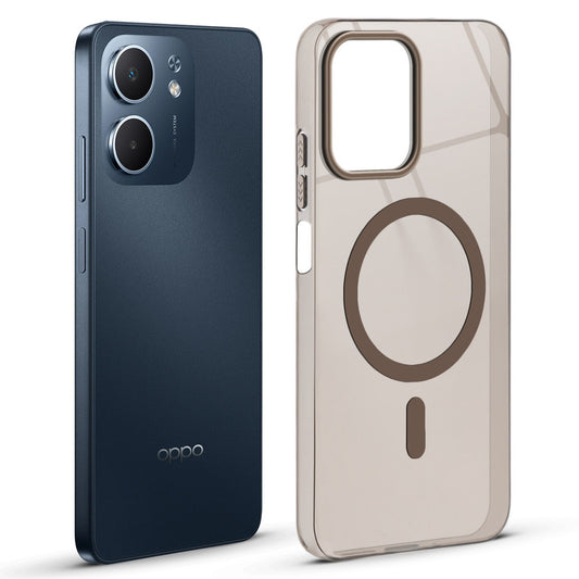 Anti-Yellow Colored Camera Line Case Support Magnetic Accessories Back Cover For Oppo A5x 5G
