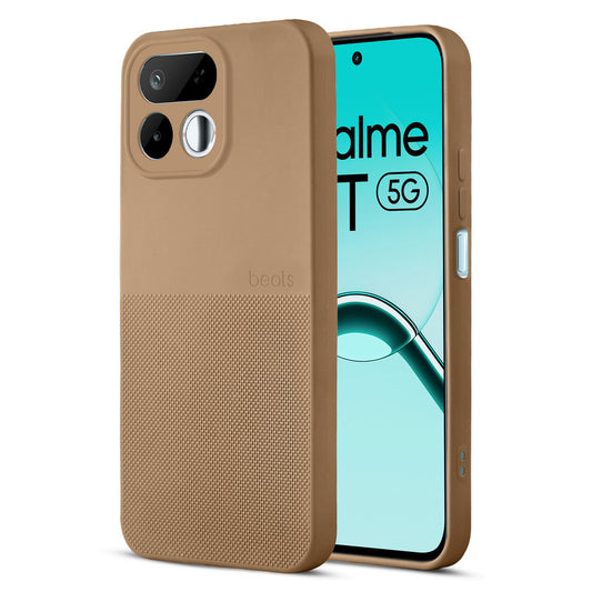 Durable Silicone Matte Back Cover with Textured Grip & Raised Camera Edges for Realme 16T 5G