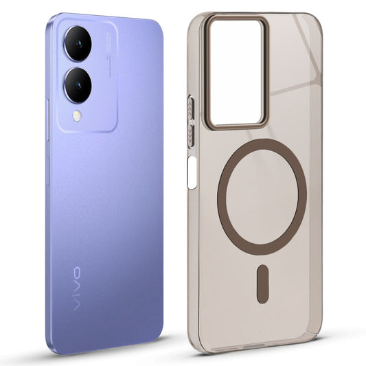 Anti-Yellow Scratch Resistant Case Support Magnetic Accessories Back Cover For Vivo Y17s