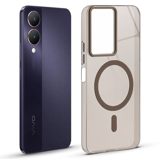 Anti-Yellow Scratch Resistant Case Support Magnetic Accessories Back Cover For Vivo Y28 5G
