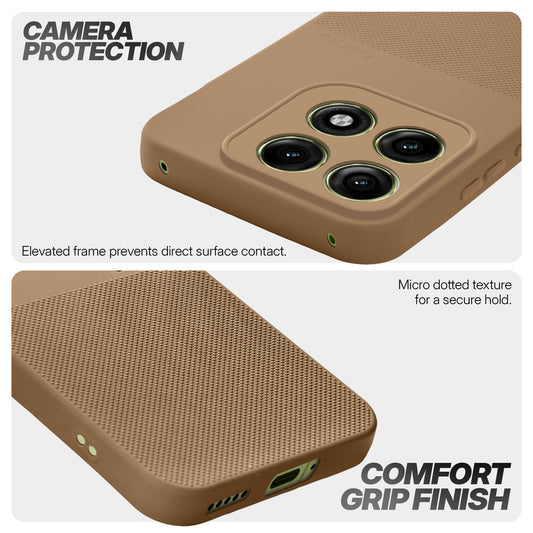 Durable Silicone Matte Back Cover with Textured Grip & Raised Camera Edges for Motorola Moto Edge 70 Pro 5G