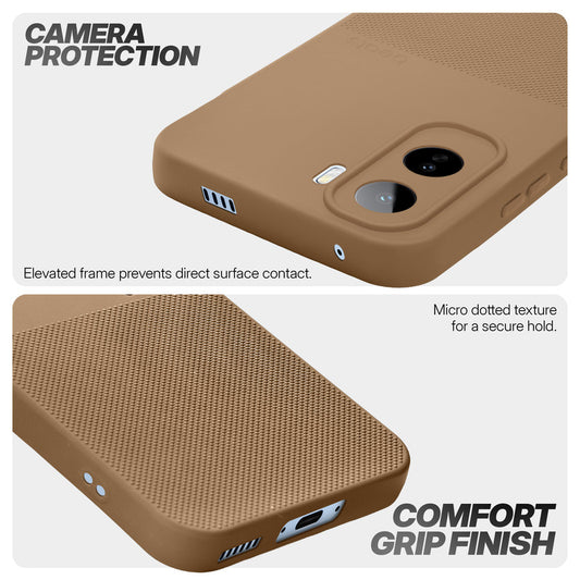Durable Silicone Matte Back Cover with Textured Grip & Raised Camera Edges for Vivo T5 Pro 5G