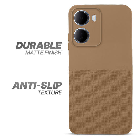 Durable Silicone Matte Back Cover with Textured Grip & Raised Camera Edges for Redmi 15A 5G