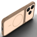 Angled view of Brown mobile case for Realme 15T 5Gwith proper charging port cutout, speaker holes and strong corner protection.