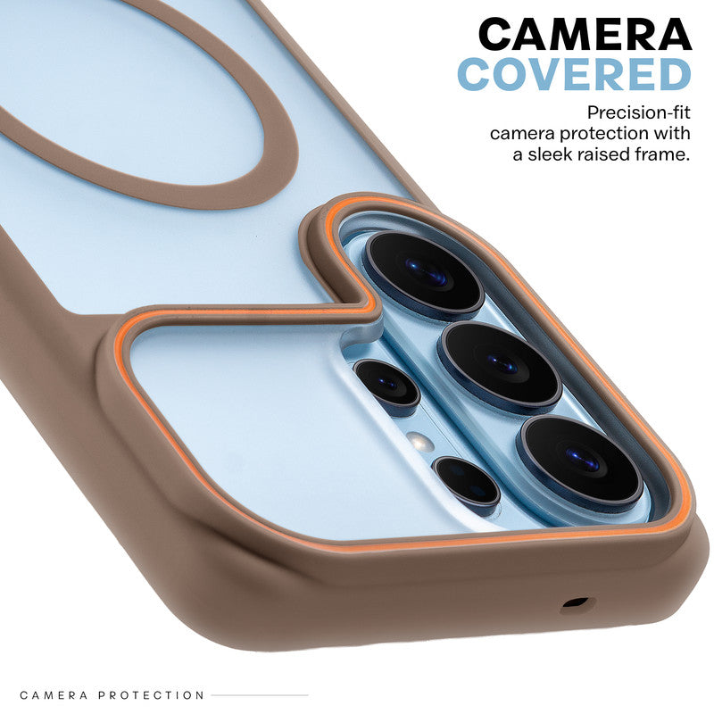 Premium MagSafe Case for Samsung S26 Ultra 5G with Frosted Back, Soft Silicone Edges & Raised Camera Protection