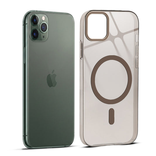 Anti-Yellow Colored Camera Line Case Support Wireless Charging Back Cover For Apple iPhone 11 Pro Max