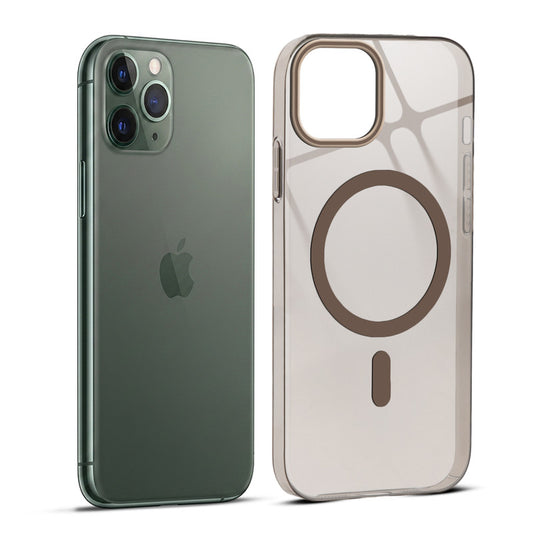 Anti-Yellow Colored Camera Line Case Support Wireless Charging Back Cover For Apple iPhone 11 Pro