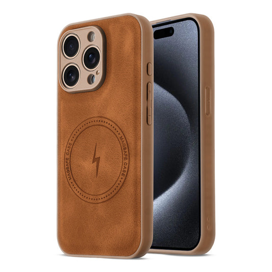 Refined PU Leather Case for Apple iPhone 15 Pro