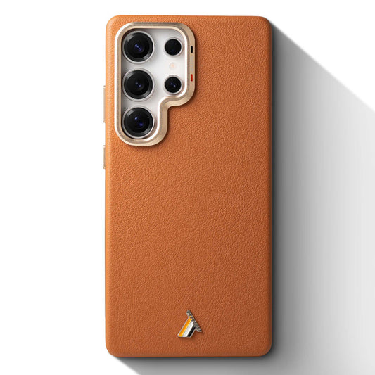 Exclusive Hard Back Case for Samsung S24 Ultra 5G with Leather Textured Finish, Matte finish Buttons and Soft Inner Fabric