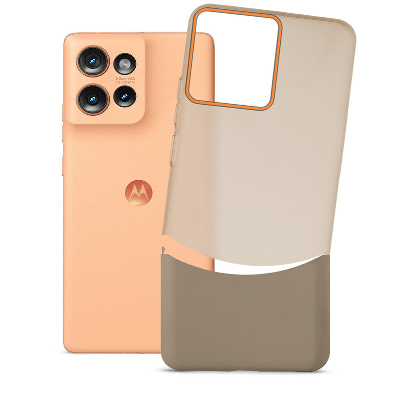 Frosted Case With 2-Cut Interlock For Motorola Moto Edge 50 5G