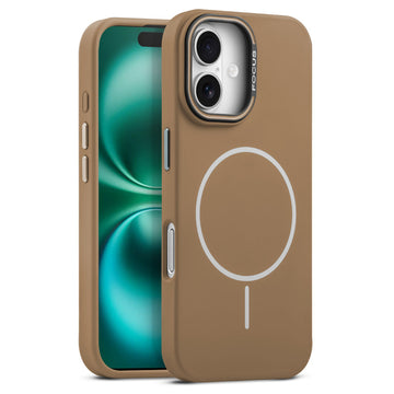 Stylish Wireless Charging Support Compatible Liquid Silicone Hard Back Case For Apple iPhone 16 Plus