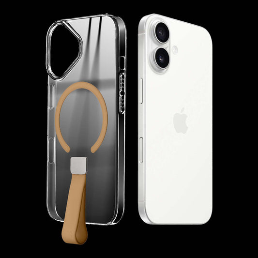 Exquisite MagSafe Transparent Case for Apple iPhone 16 with Strap , Hard Back Cover with Long Lasting Anti Yellowing Protection