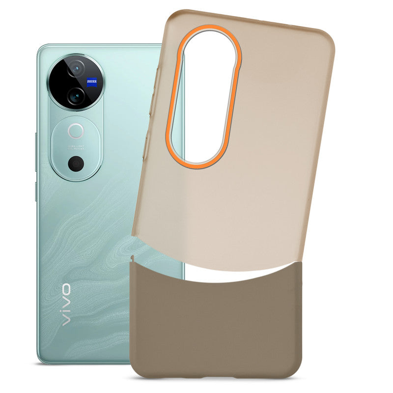 Frosted Case With 2-Cut Interlock For Vivo V40 5G