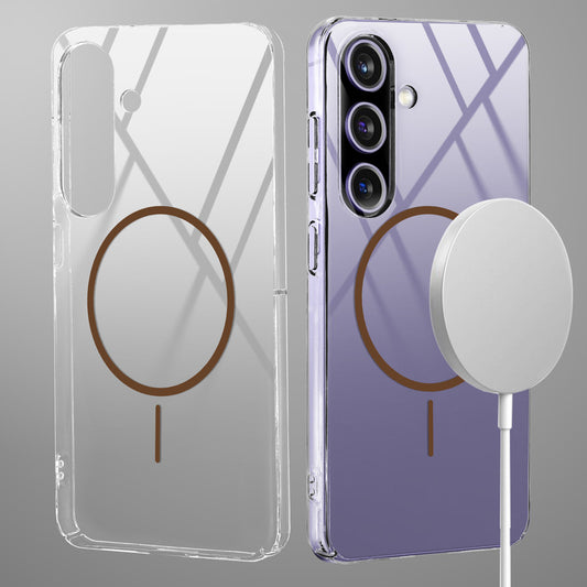 Crystal Clear Transparent Hard Back Anti-Yellowing with MagSafe Compatibility Phone Case For Samsung A56 5G