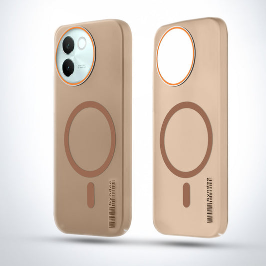 Elegant Colorful Frosted Matte Back With MagSafe Support Back Case For Vivo V30e 5G