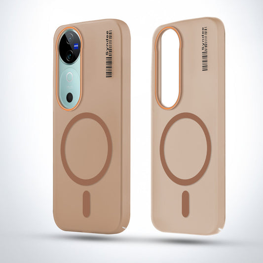 Elegant Colorful Frosted Matte Back With MagSafe Support Back Case For Vivo V40 5G