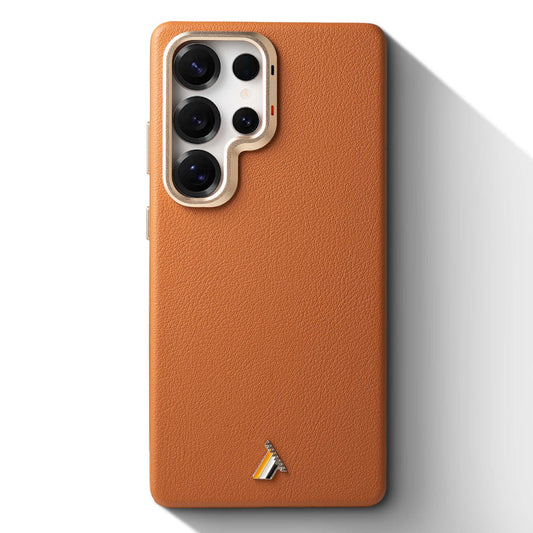 Exclusive Hard Back Case for Samsung S25 Ultra 5G with Leather Textured Finish, Matte finish Buttons and Soft Inner Fabric