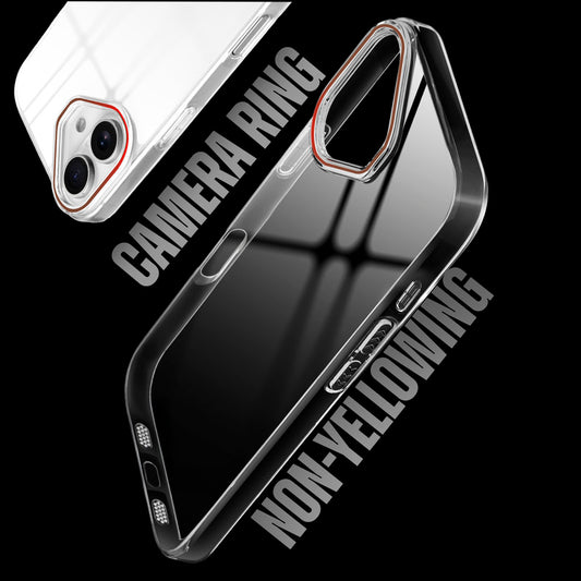 Crystal Shield Hard Case with Anti-Yellowing and Colorful Camera Guard for Apple iPhone 16