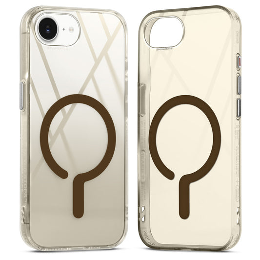 360° Air-Cushioned Protection Back Case For Apple iPhone 16e Jelly Transparent MagSafe Compatible with Metal Finish Buttons