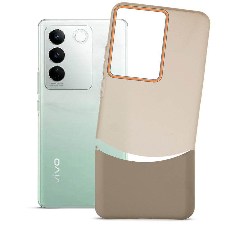Frosted Case With 2-Cut Interlock For Vivo V27 5G