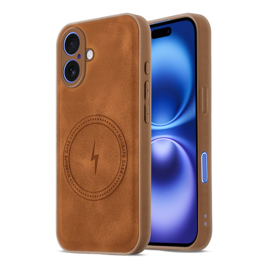 Refined PU Leather Case for Apple iPhone 16