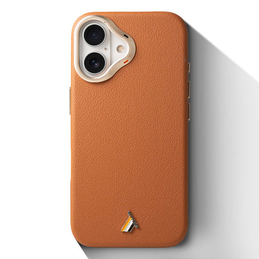Exclusive Hard Back Case for Apple iPhone 16 with Leather Textured Finish, Matte finish Buttons and Soft Inner Fabric